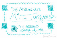 De Atramentis Mint Turquoise - Ink Sample