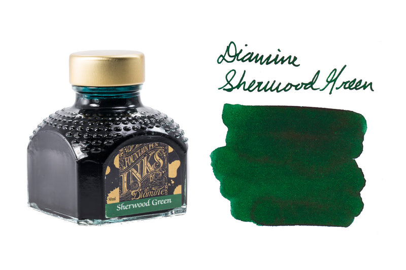 Diamine Sherwood Green - 80ml Bottled Ink