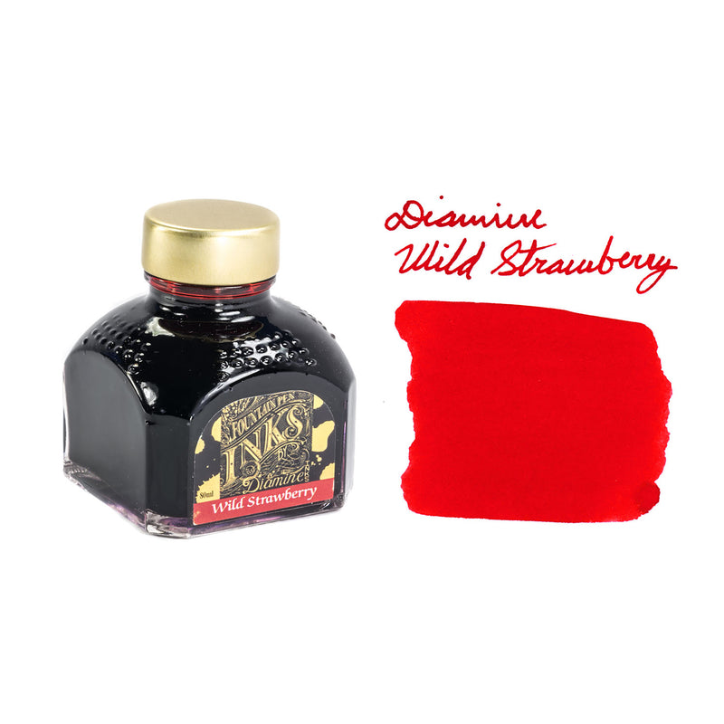 Diamine Wild Strawberry - 80ml Bottled Ink