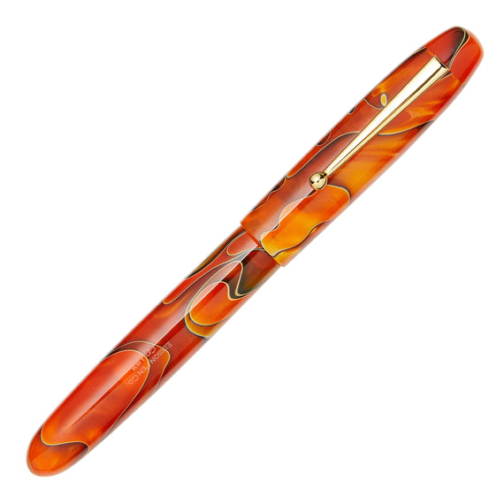 Edison Collier Fountain Pen - Persimmon Swirl