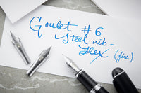 Goulet #6 Steel Flex Nib - Silver