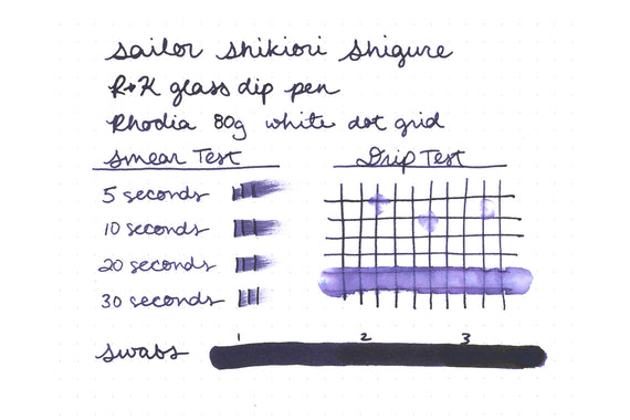 Sailor Shikiori Shigure fountain pen ink