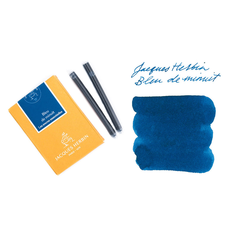Jacques Herbin Bleu de Minuit - Ink Cartridges