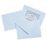 Original Crown Mill Classic Laid Small Envelopes - Light Blue