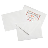 Original Crown Mill Classic Laid Small Envelopes - White