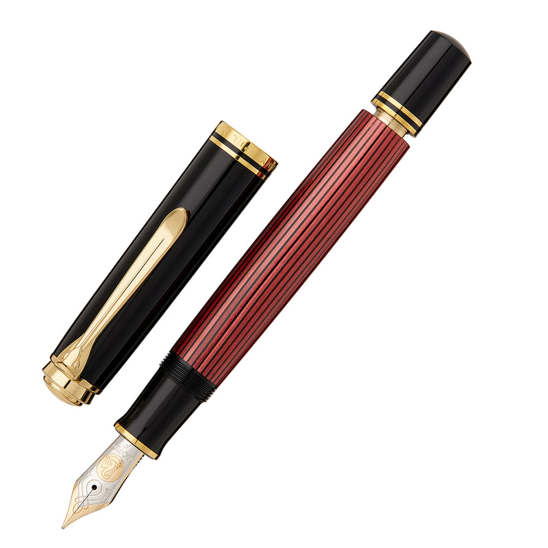 Pelikan M800 Fountain Pen - Black-Red
