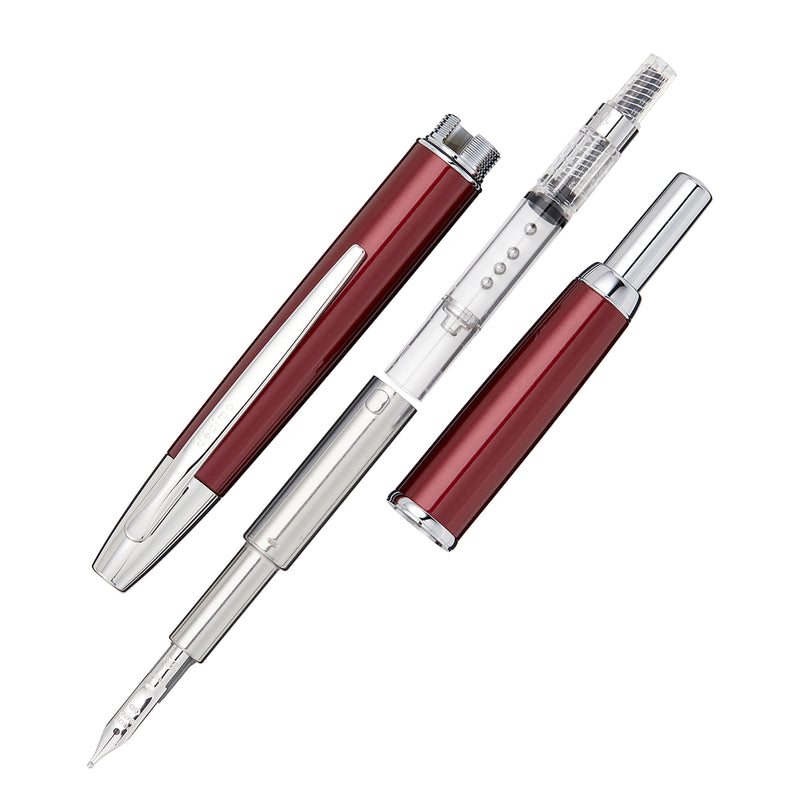 Pilot Vanishing Point Decimo Fountain Pen - Burgundy