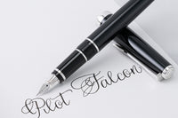 Pilot Metal Falcon Fountain Pen - Black