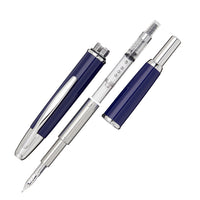 Pilot Vanishing Point Fountain Pen - Blue/Rhodium