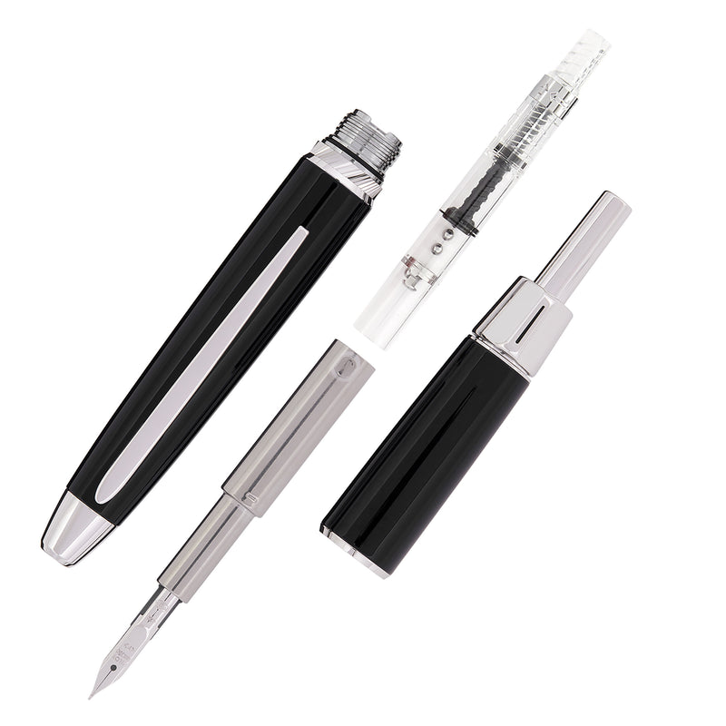 Pilot Vanishing Point LS Fountain Pen - Black/Rhodium