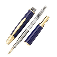 Pilot Vanishing Point Fountain Pen - Blue/Gold