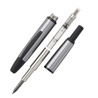 Pilot Vanishing Point Fountain Pen - Gun Metal/Black