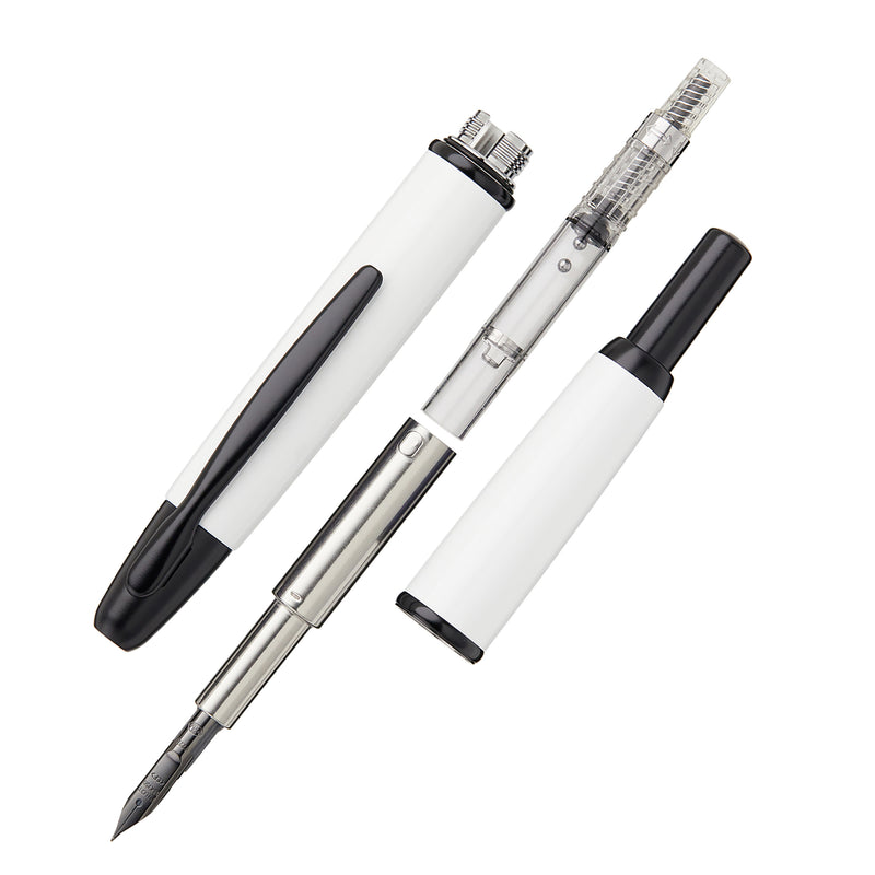 Pilot Vanishing Point Fountain Pen - White/Black