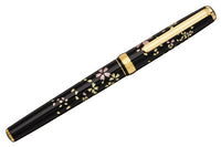Platinum Kanazawa Leaf Fountain Pen - Swirling Petals of Cherry Blossoms