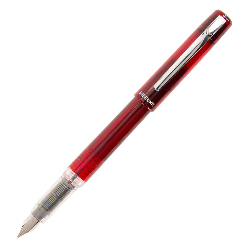Platinum Prefounte Fountain Pen - Crimson Red
