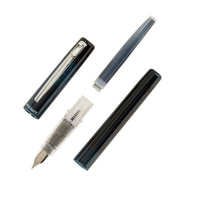 Platinum Prefounte Fountain Pen - Graphite Blue