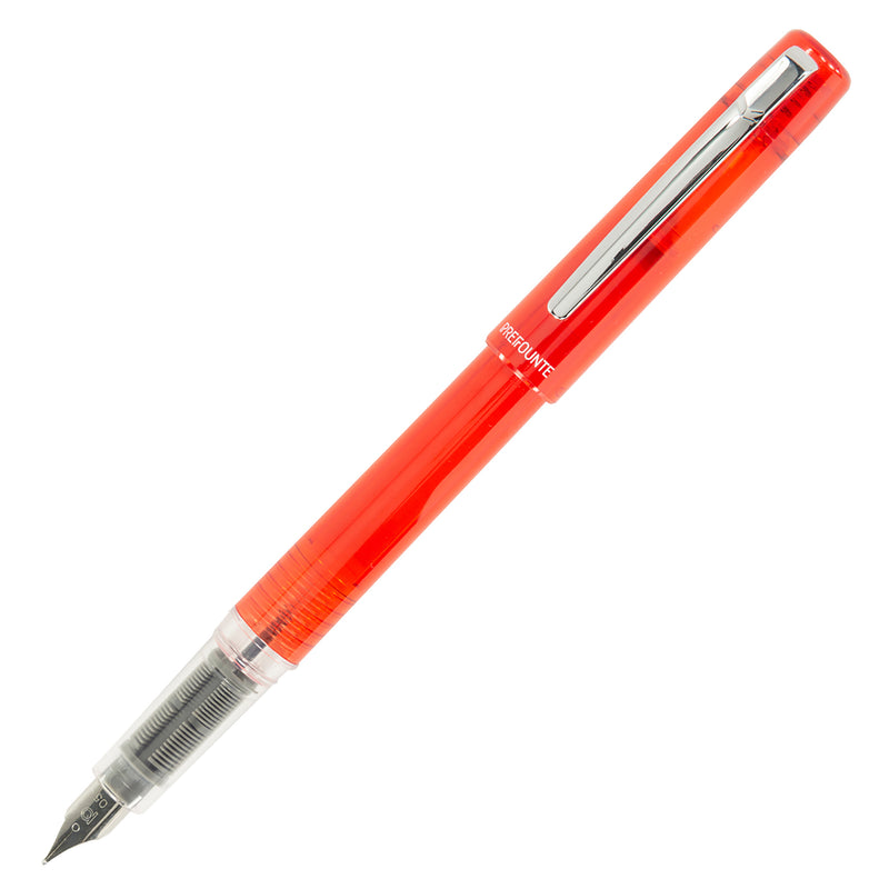 Platinum Prefounte Fountain Pen - Vermilion Orange