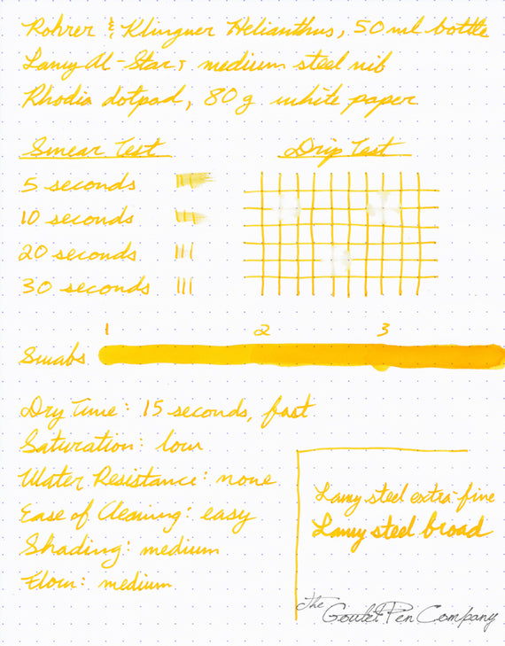 Rohrer & Klingner Helianthus fountain pen ink