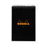 Rhodia No. 16 Top Wirebound A5 Notepad - Black, Graph