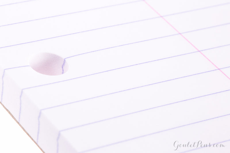 Rhodia No. 18 A4 Notepad - Black, Lined with 3-Hole Punch