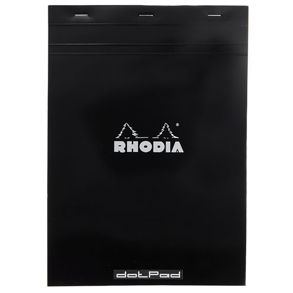 Rhodia No. 18 A4 Notepad - Black, Dot Grid