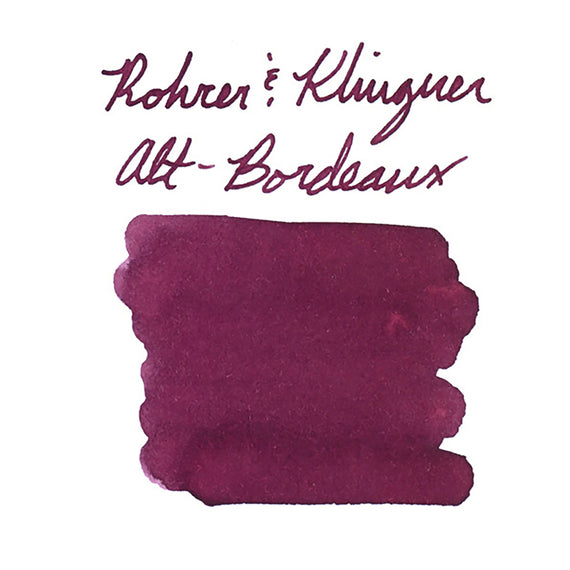 Rohrer & Klingner Alt-Bordeaux fountain pen ink