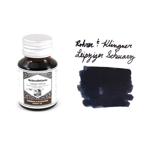 Rohrer & Klingner Leipziger Schwarz - 50ml Bottled Ink
