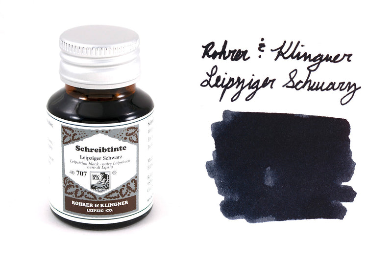 Rohrer & Klingner Leipziger Schwarz - 50ml Bottled Ink