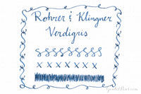 Rohrer & Klingner Verdigris - Ink Sample