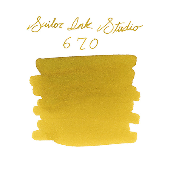 Sailor Ink Studio 670 fountain pen ink