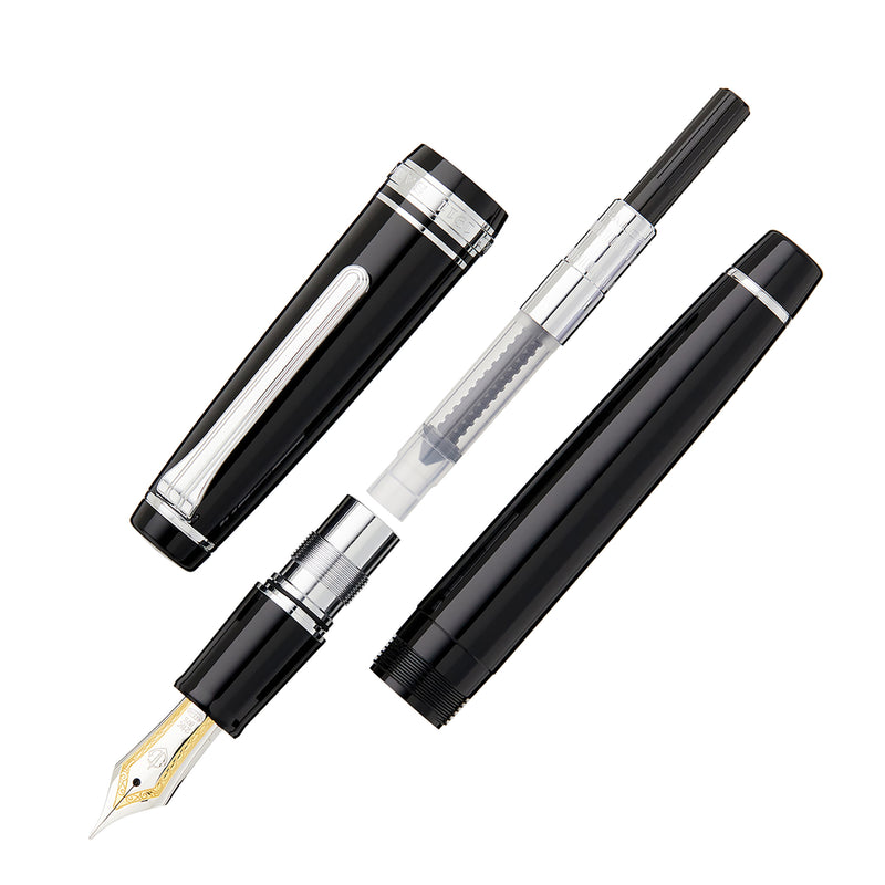 Sailor Pro Gear Fountain Pen - Black/Silver