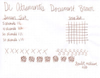 De Atramentis Document Ink Brown - Ink Sample