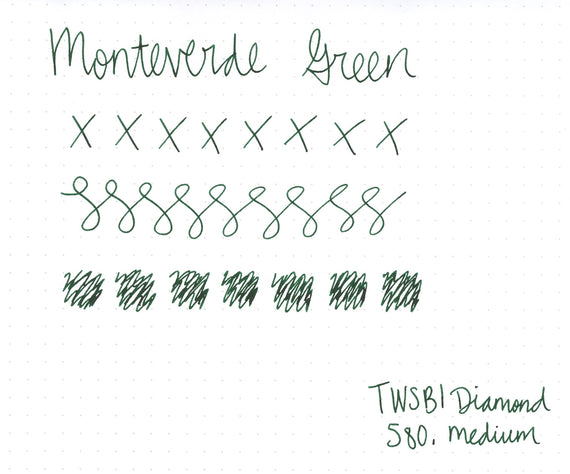 Monteverde Green fountain pen ink