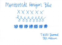 Monteverde Horizon Blue - Ink Sample
