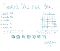 Noodler's Blue Nose Bear - Ink Sample
