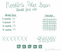 Noodler's Polar Green - Ink Sample