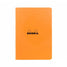 Rhodia Classic Side Staplebound A5 Notebook - Orange, Lined