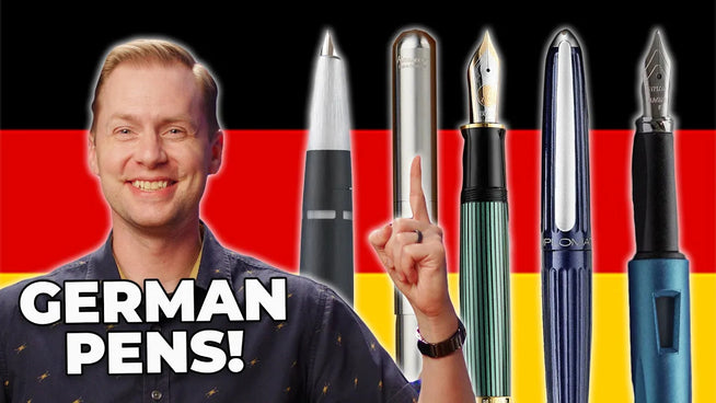 Drew, German-made fountain pens, German flag