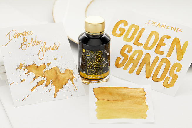 Diamine Golden Sands shimmering fountain pen ink