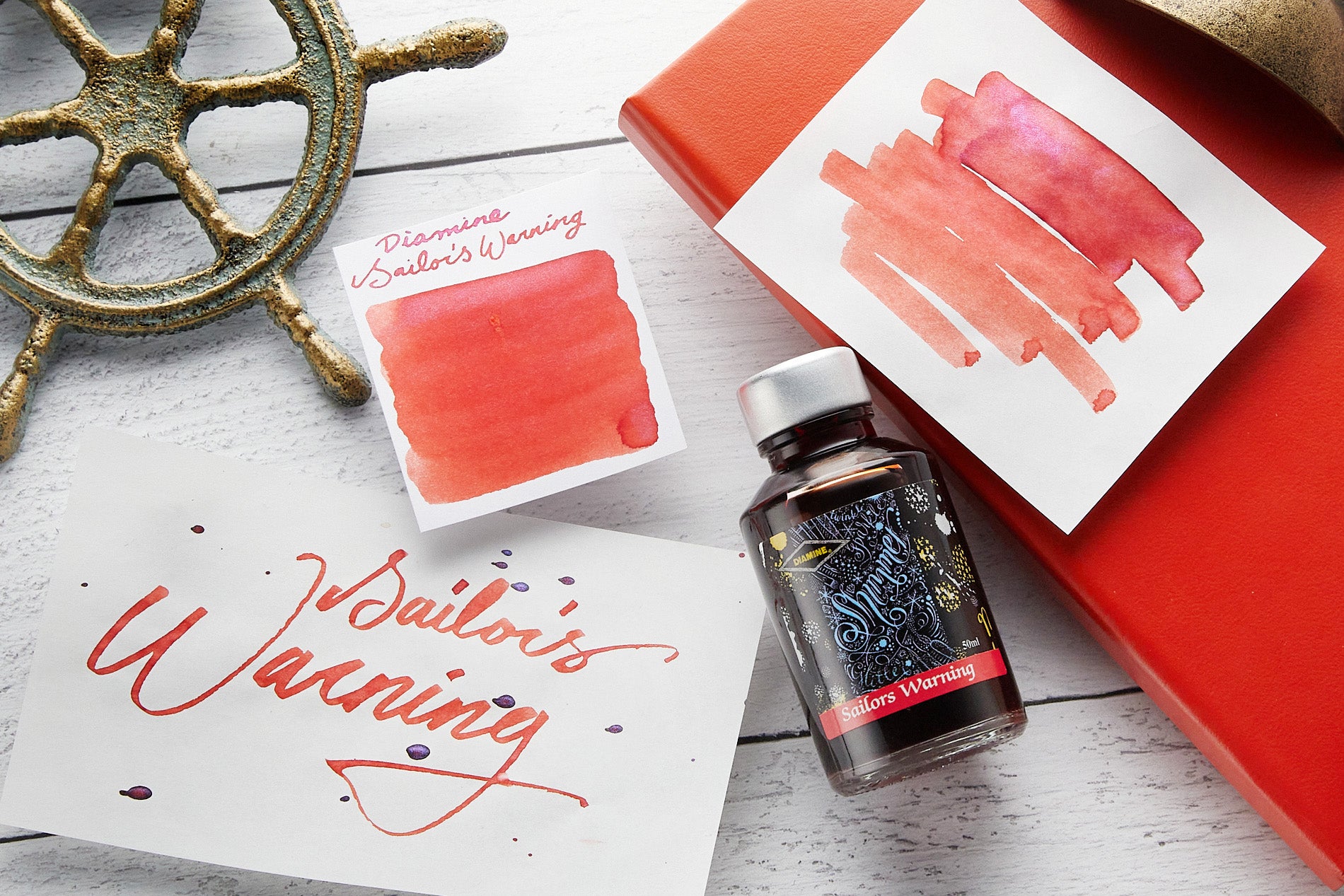 Diamine Sailor's Warning: Fountain Pen Ink Review - The Goulet Pen Company