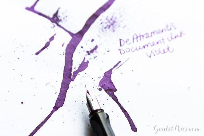 De Atramentis Document Ink Violet Ink swab with LAMY AL-star