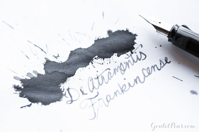De Atramentis Frankincense ink splatter and LAMY AL-star