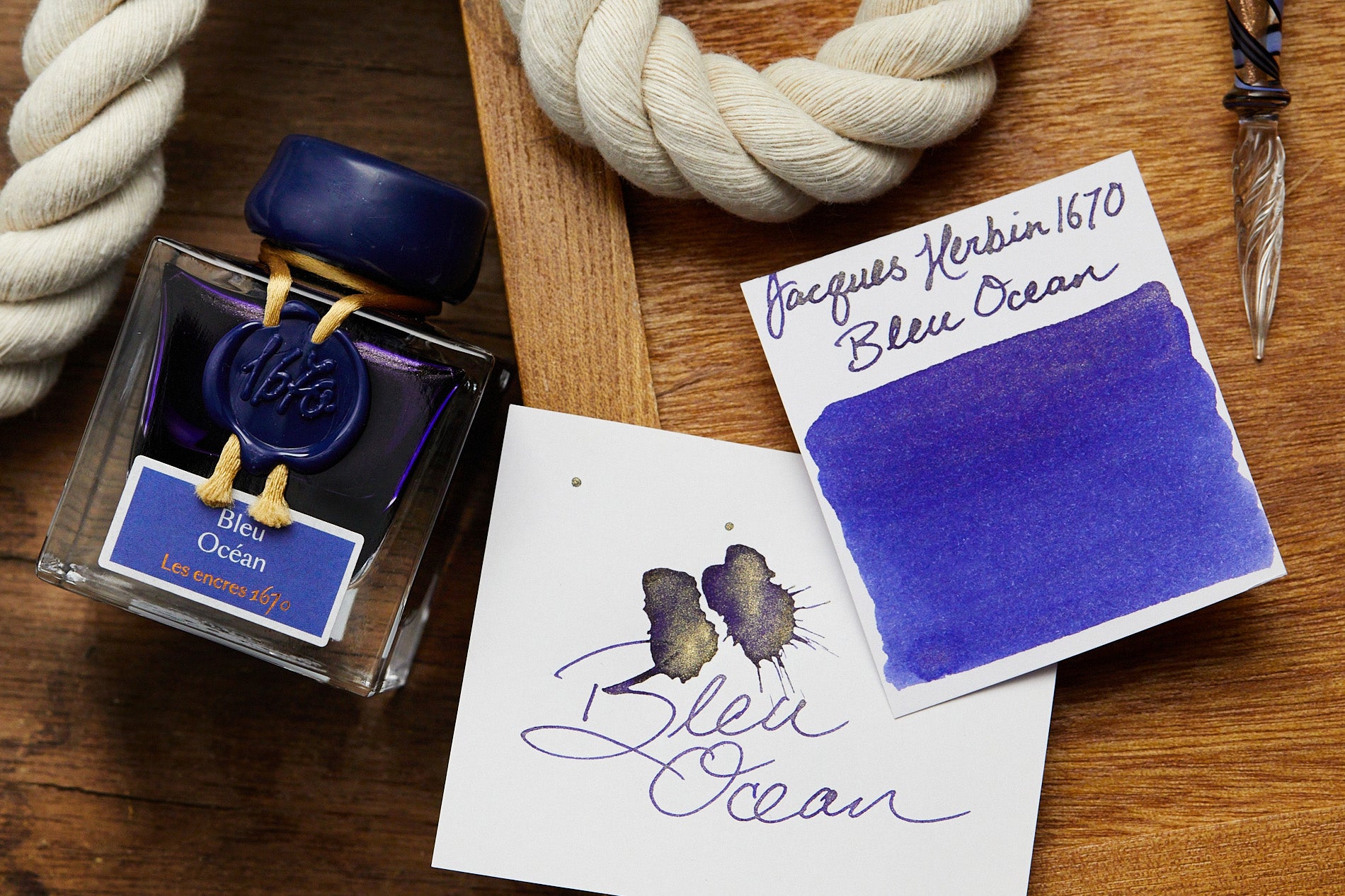 Jacques Herbin 1670 Bleu Ocean: Ink Review - The Goulet Pen Company