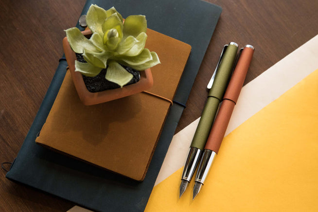 LAMY Studio in terracotta and olive