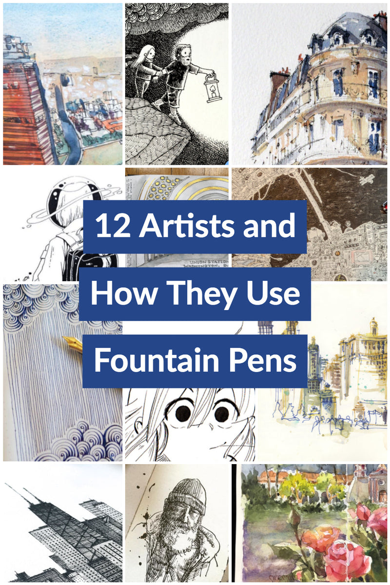 Artists Using Fountain Pens
