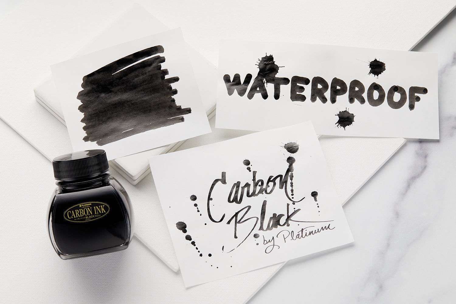 Coloured Ink Back Platinum Carbon Black: Fountain Pen Ink Review - The Goulet Pen Company