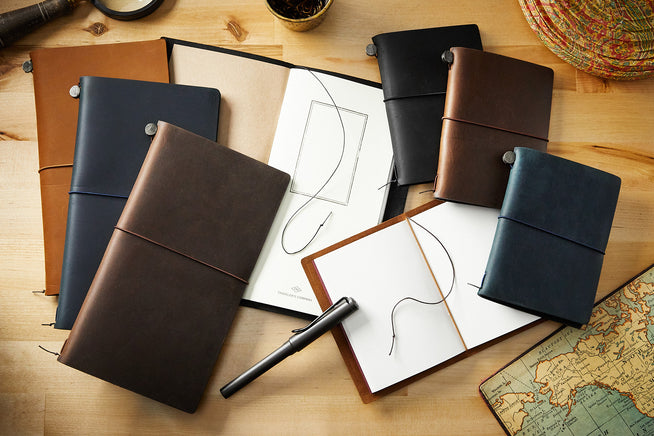 Traveler's Notebooks, regular size and passport size