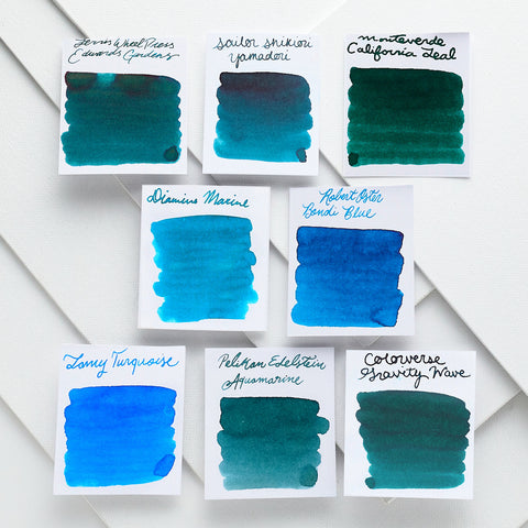 Turquoise & Teal Ink