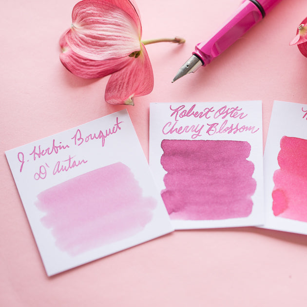 Pen Card Sample Color Fountain Pen Ink Sample Sets by Color - The Goulet Pen Company