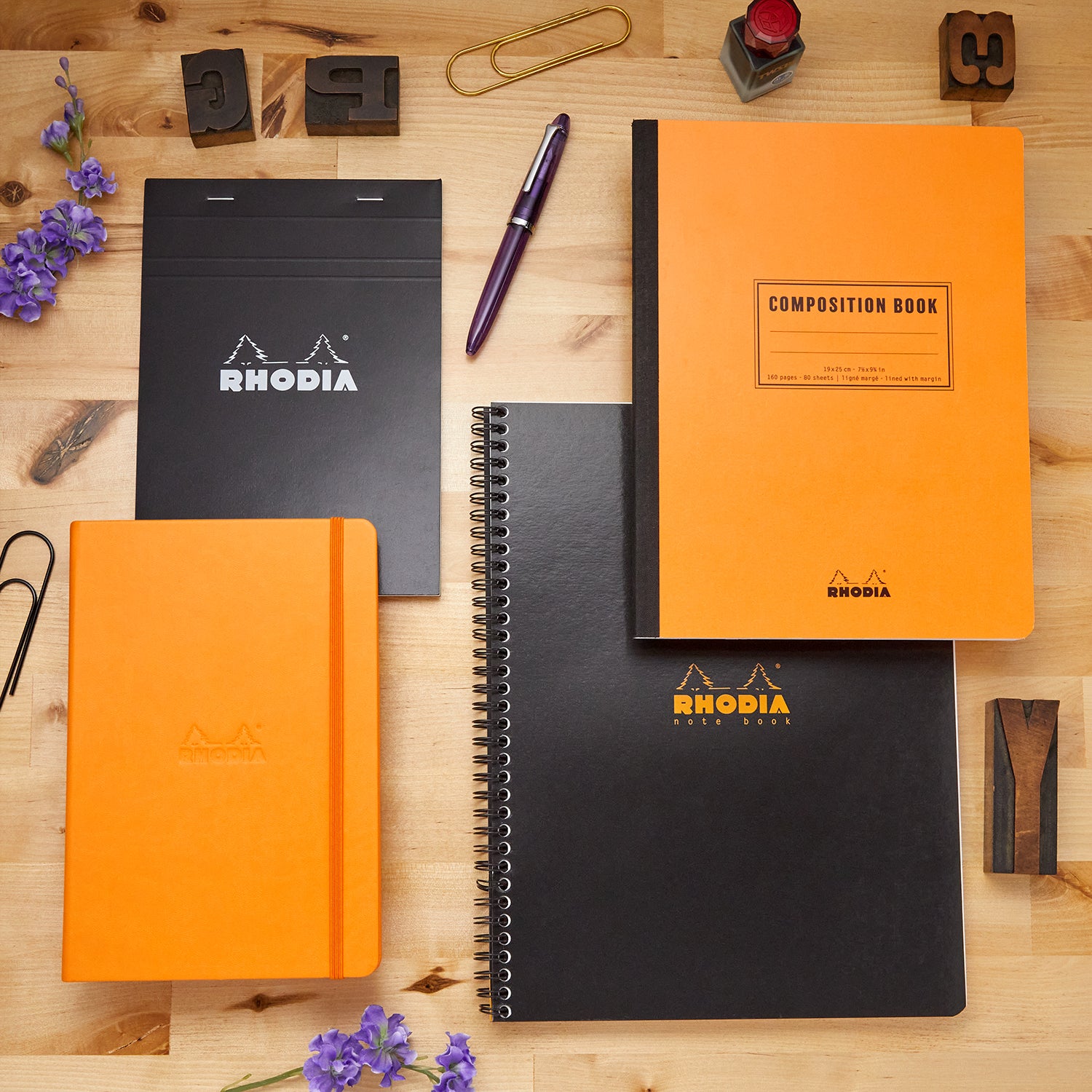 Meeting Book - A4 & A5, Rhodia Spiral Pads and Notebooks